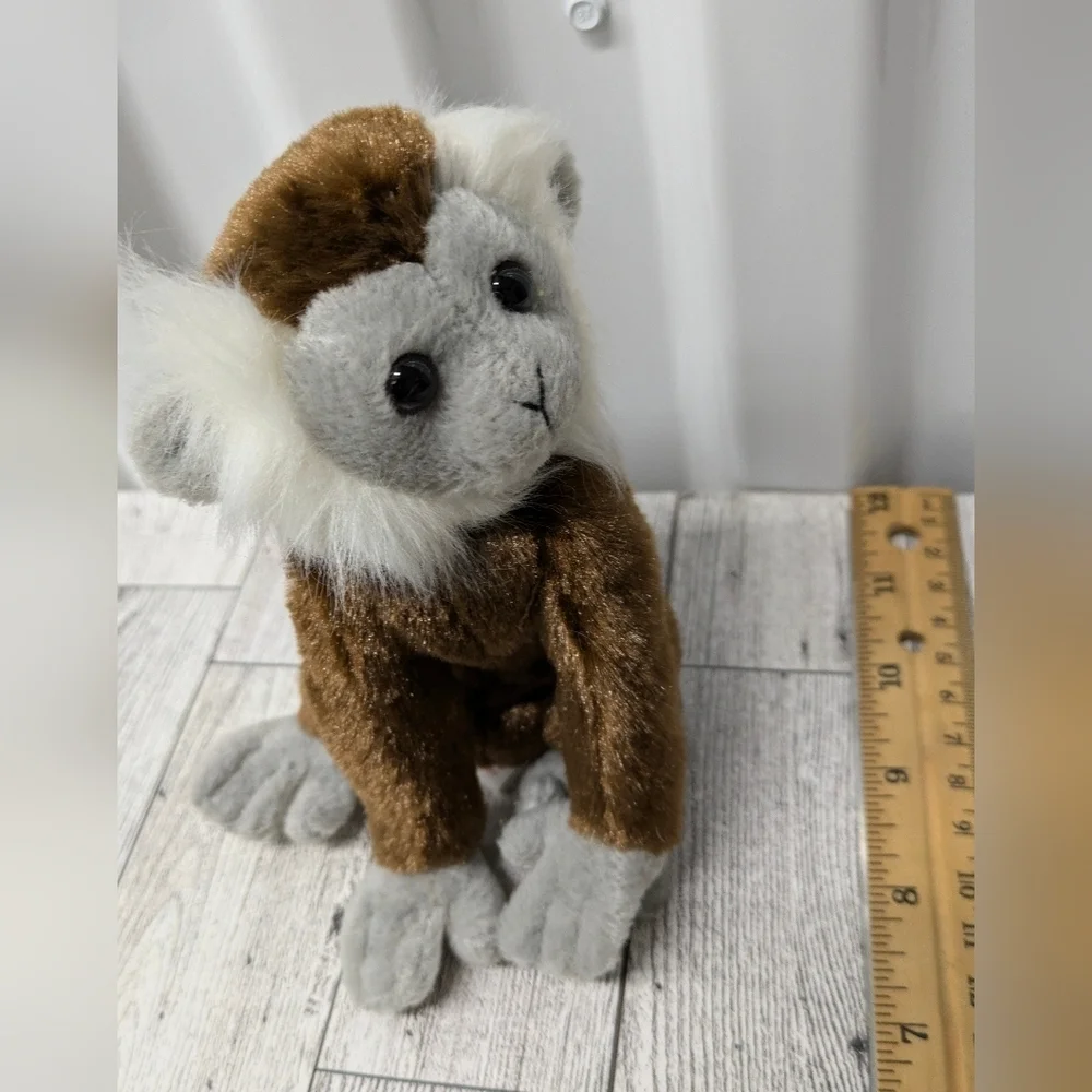 Ty Jungle Plush Monkey Toy - Brown and White